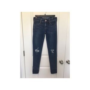 american eagle low rise jeans size 0